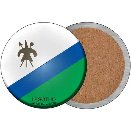 Lesotho Country Novelty Metal Circular Sign 3.5" (CC)