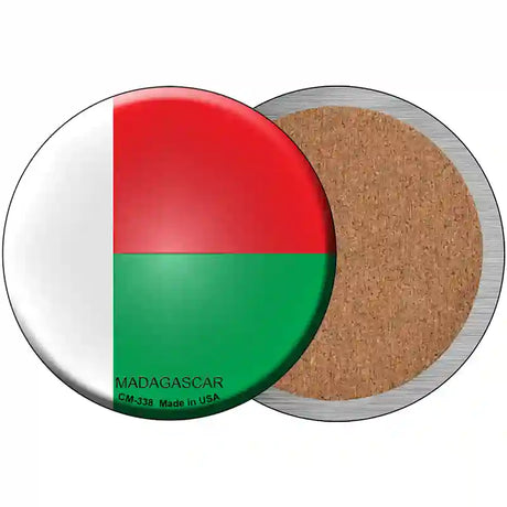 Madagascar Country Novelty Metal Circular Sign 3.5" (CC)