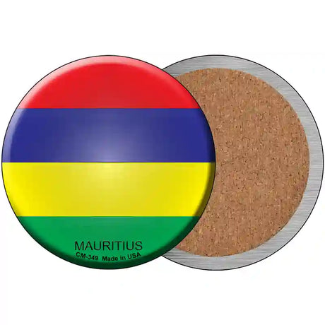 Mauritius Country Novelty Metal Circular Sign 3.5" (CC)