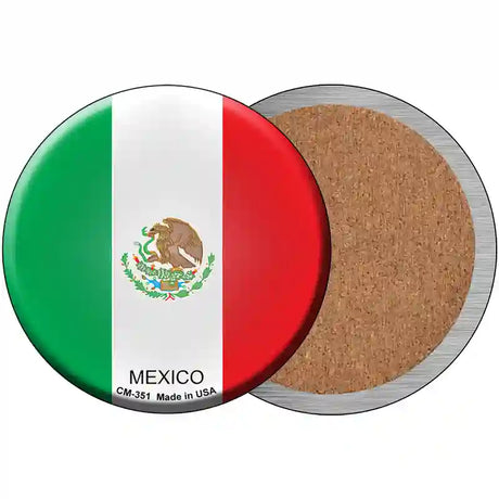 Mexico Country Novelty Metal Circular Sign 3.5" (CC)