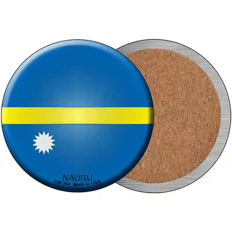 Nauru Country Novelty Metal Circular Sign 3.5" (CC)