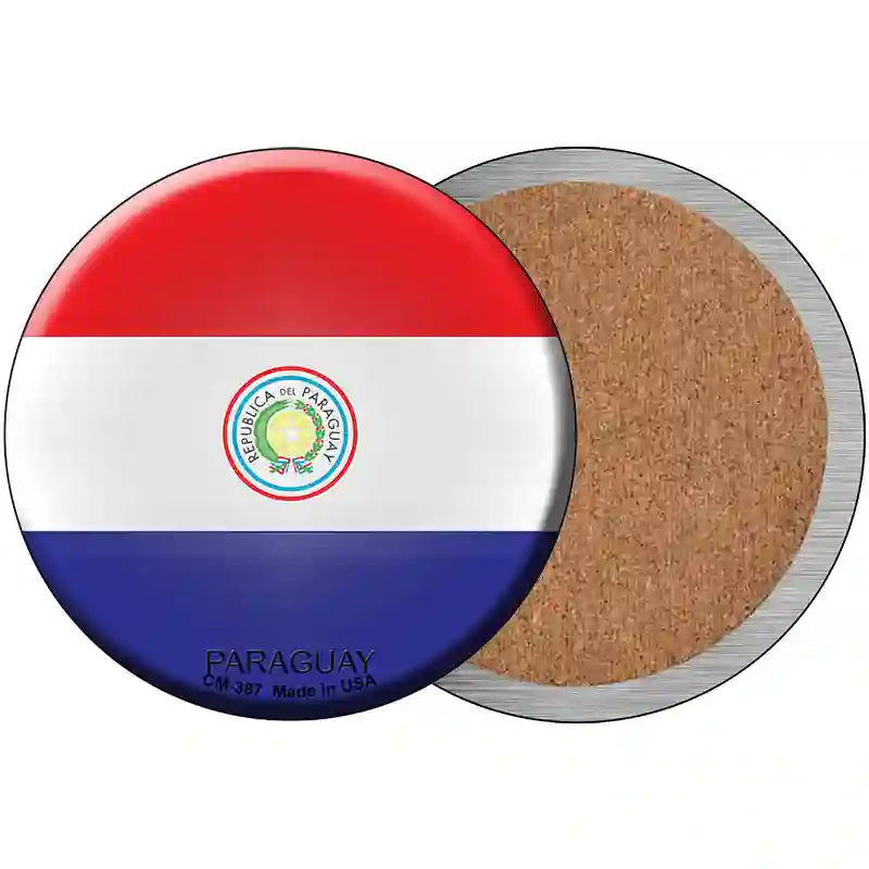 Paraguay Country Novelty Metal Circular Sign 3.5" (CC)