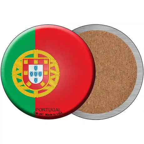 Portugal Country Novelty Metal Circular Sign 3.5" (CC)