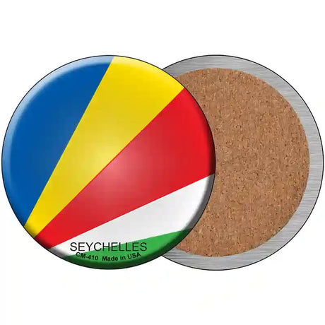 Seychelles Country Novelty Metal Circular Sign 3.5" (CC)