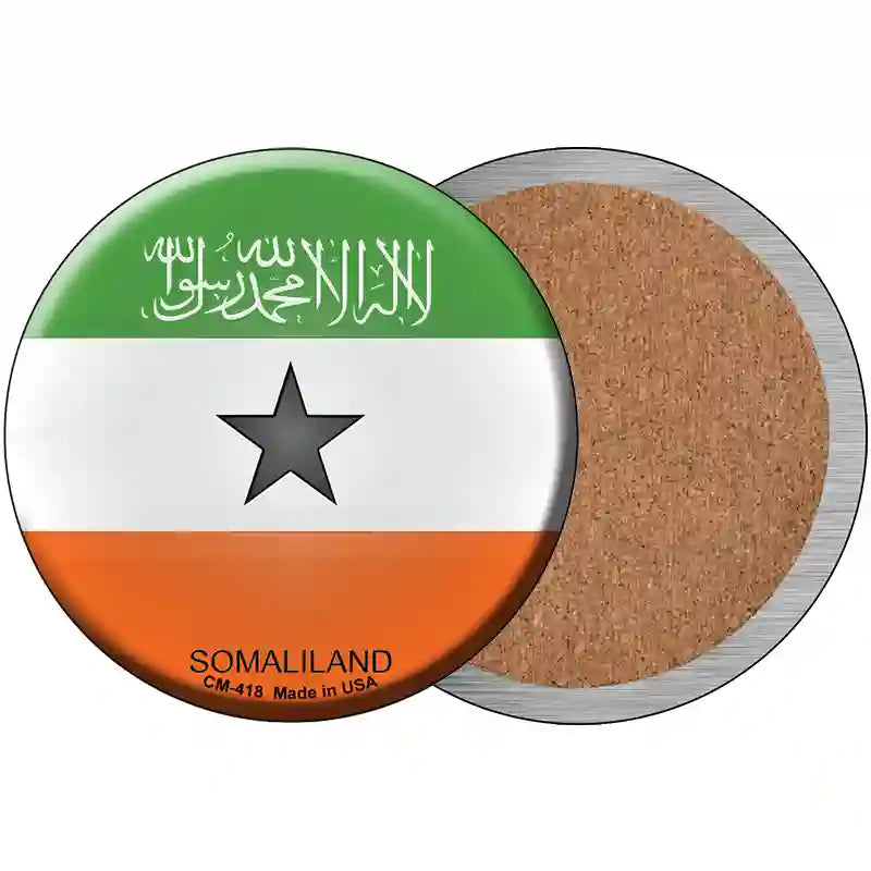 Somaliland Country Novelty Metal Circular Sign 3.5" (CC)