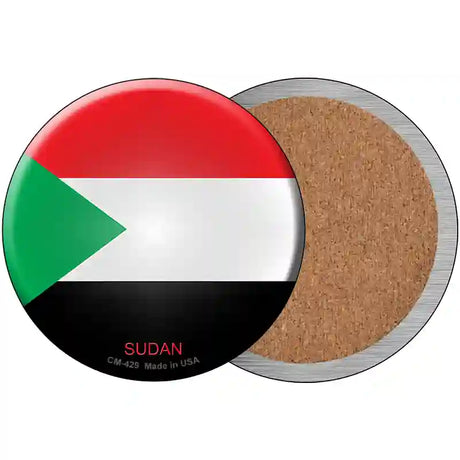 Sudan Country Novelty Metal Circular Sign 3.5" (CC)