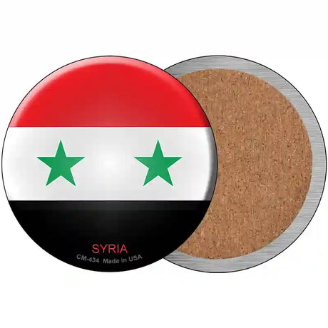 Syria Country Novelty Metal Circular Sign 3.5" (CC)