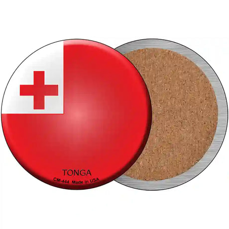 Tonga Country Novelty Metal Circular Sign 3.5" (CC)