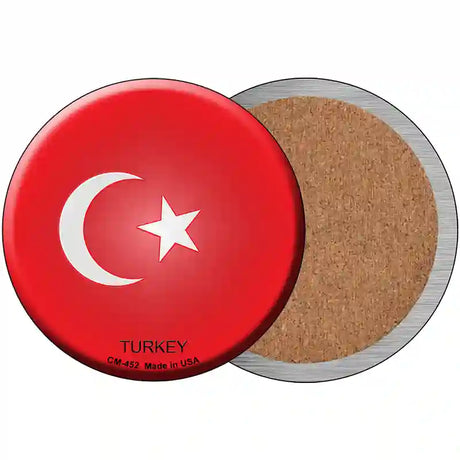 Turkey Country Novelty Metal Circular Sign 3.5" (CC)