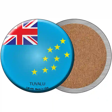 Tuvalu Country Novelty Metal Circular Sign 3.5" (CC)