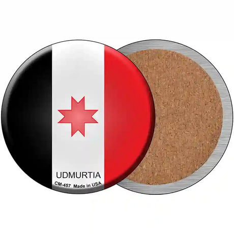 Udmurtia Country Novelty Metal Circular Sign 3.5" (CC)