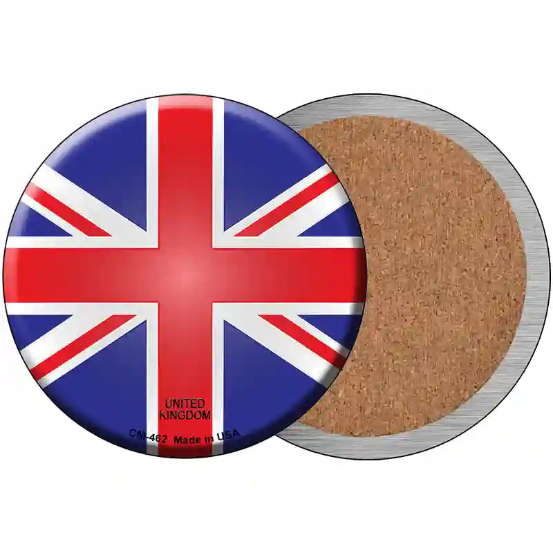 United Kingdom Country Novelty Metal Circular Sign 3.5" (CC)