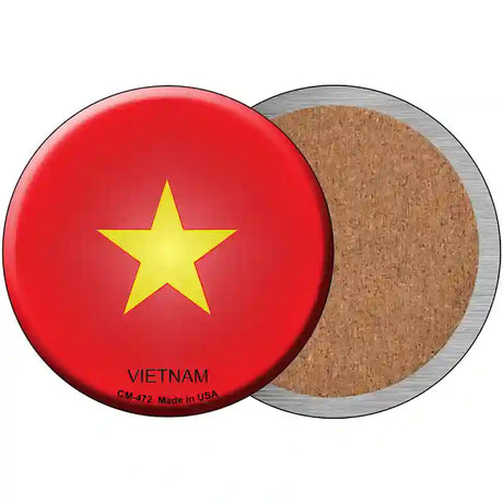 Vietnam Country Novelty Metal Circular Sign 3.5" (CC)