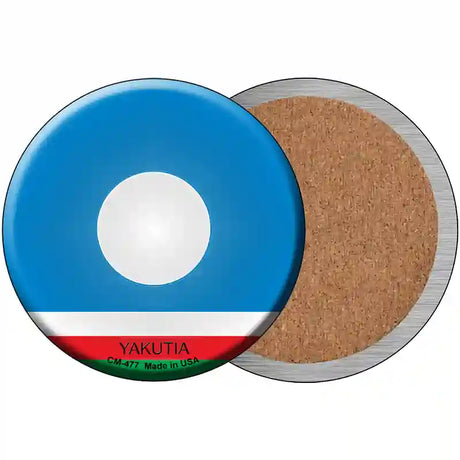 Yakutia Country Novelty Metal Circular Sign 3.5" (CC)