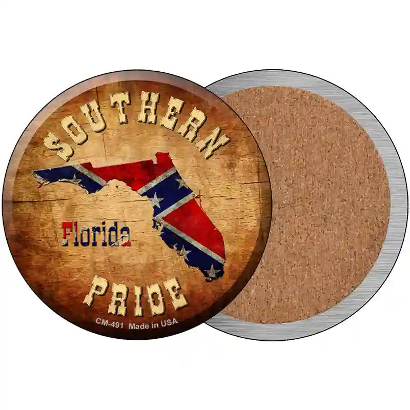 Southern Pride Florida Novelty Metal Circular Sign 3.5" (CC)