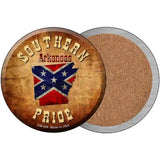 Southern Pride Arkansas Novelty Metal Circular Sign 3.5" (CC)