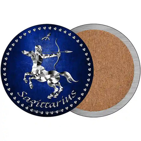 Sagittarius Novelty Metal Circular Sign 3.5" (CC)