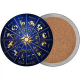 Zodiac Signs Novelty Metal Circular Sign 3.5" (CC)