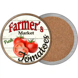 Farmers Market Tomatoes Novelty Metal Circular Sign 3.5" (CC)