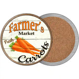 Farmers Market Carrots Novelty Metal Circular Sign 3.5" (CC)