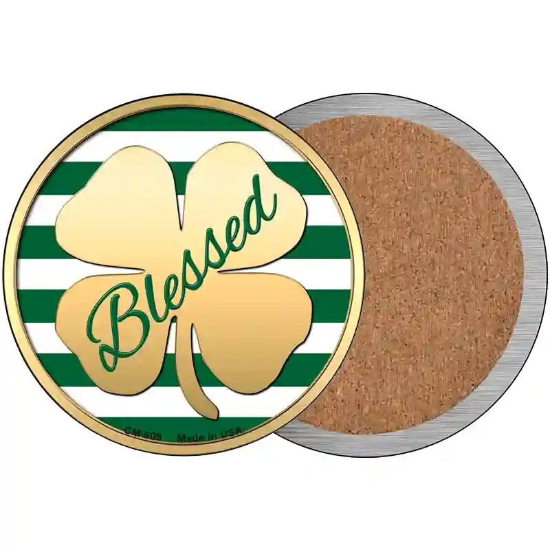 Blessed Novelty Metal Circular Sign 3.5" (CC)