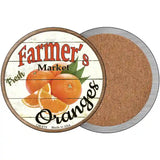 Farmers Market Oranges Novelty Metal Circular Sign 3.5" (CC)