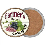 Farmers Market Grapes Novelty Metal Circular Sign 3.5" (CC)