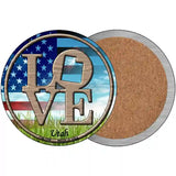 Love Utah Novelty Metal Circular Sign 3.5" (CC)