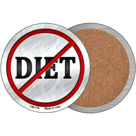 Diet Novelty Metal Circular Sign 3.5" (CC)