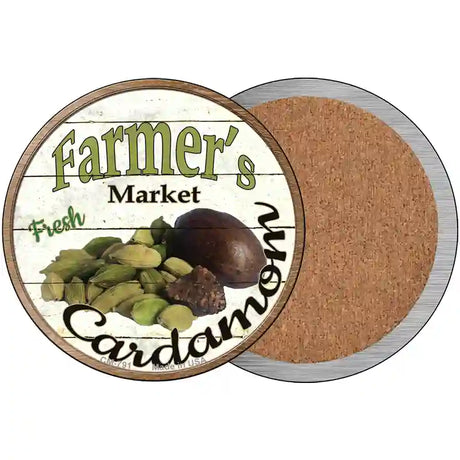 Farmers Market Cardamon Novelty Metal Circular Sign 3.5" (CC)