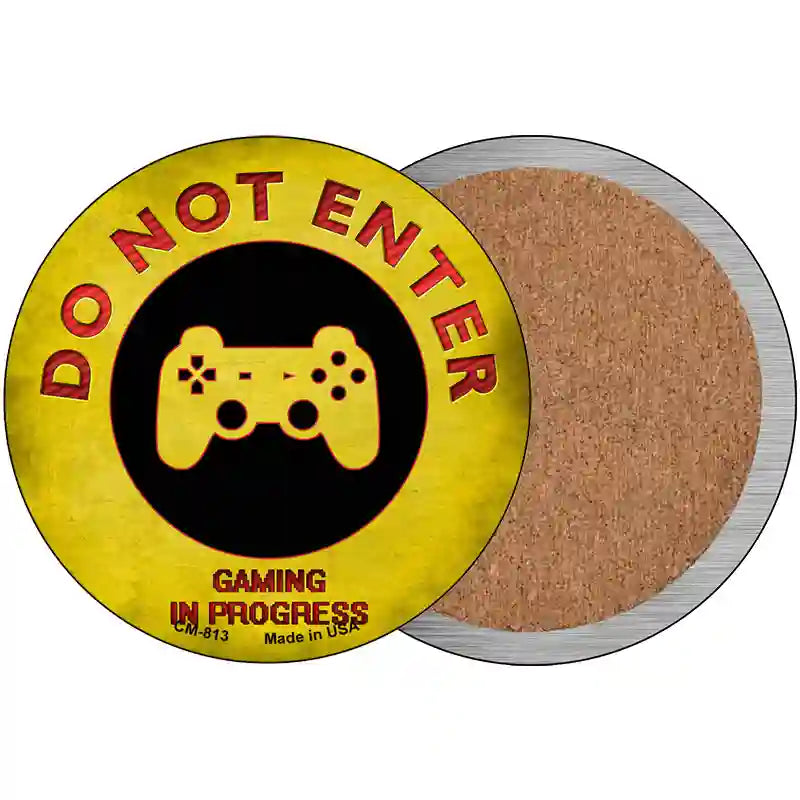 Do Not Enter Controller Novelty Metal Circular Sign 3.5" (CC)