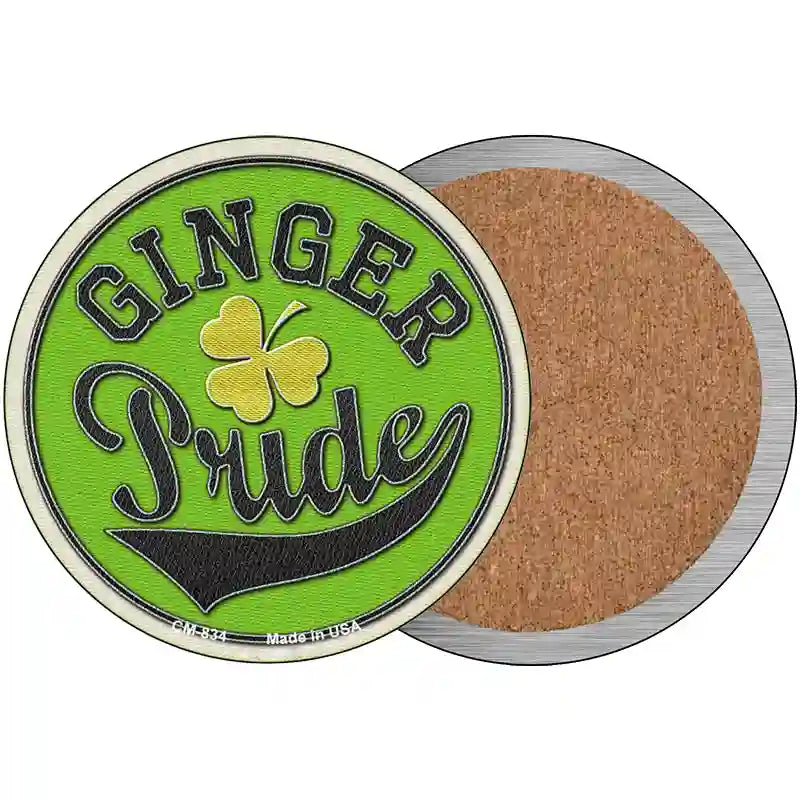 Ginger Pride Novelty Metal Circular Sign 3.5" (CC)