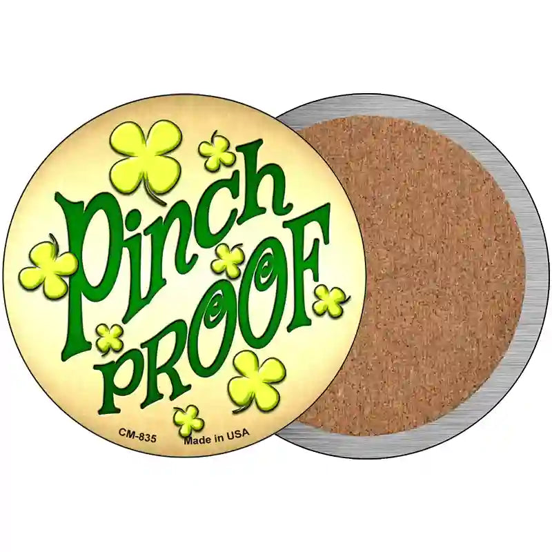 Pinch Proof Novelty Metal Circular Sign 3.5" (CC)