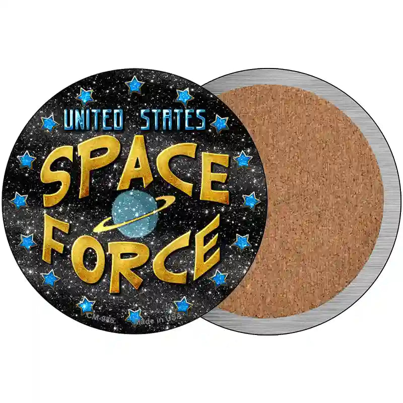 US Space Force Novelty Metal Circular Sign 3.5" (CC)