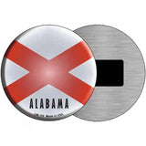 Alabama State Flag Metal Circular Sign 3.5" (CM)