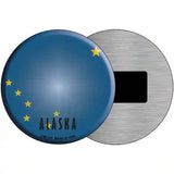 Alaska State Flag Metal Circular Sign 3.5" (CM)