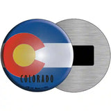 Colorado State Flag Metal Circular Sign 3.5" (CM)