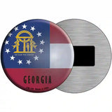 Georgia State Flag Metal Circular Sign 3.5" (CM)