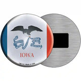 Iowa State Flag Metal Circular Sign 3.5" (CM)