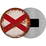 Alabama Rusty Stamped Novelty Metal Circular Sign 3.5" (CM)