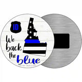 Idaho Back The Blue Novelty Circular Sign 3.5" (CM)