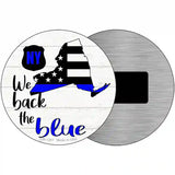 New York Back The Blue Novelty Circular Sign 3.5" (CM)