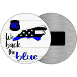 North Carolina Back The Blue Novelty Circular Sign 3.5" (CM)