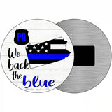 Pennsylvania Back The Blue Novelty Circular Sign 3.5" (CM)