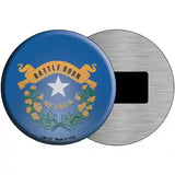 Nevada State Flag Metal Circular Sign 3.5" (CM)