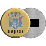 New Jersey State Flag Metal Circular Sign 3.5" (CM)