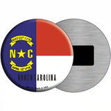 North Carolina State Flag Metal Circular Sign 3.5" (CM)