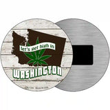 Lets Get High In Washington Novelty Metal Circle 3.5" (CM)