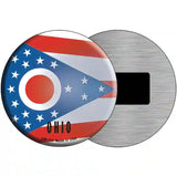 Ohio State Flag Metal Circular Sign 3.5" (CM)