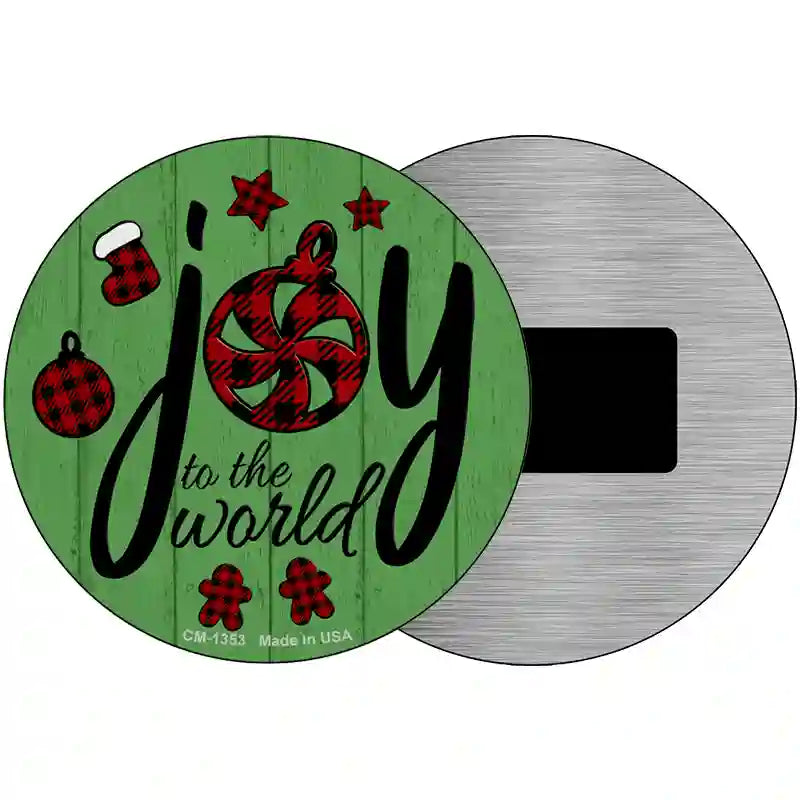 Joy To The World Novelty Metal Circular Sign 3.5" (CM)